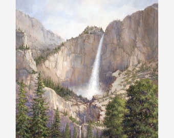 Yosemite art print, Wall art, From original oil painting