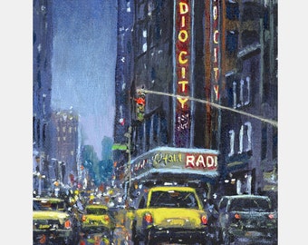 Radio City Music Hall-kunstdruk: monument in New York