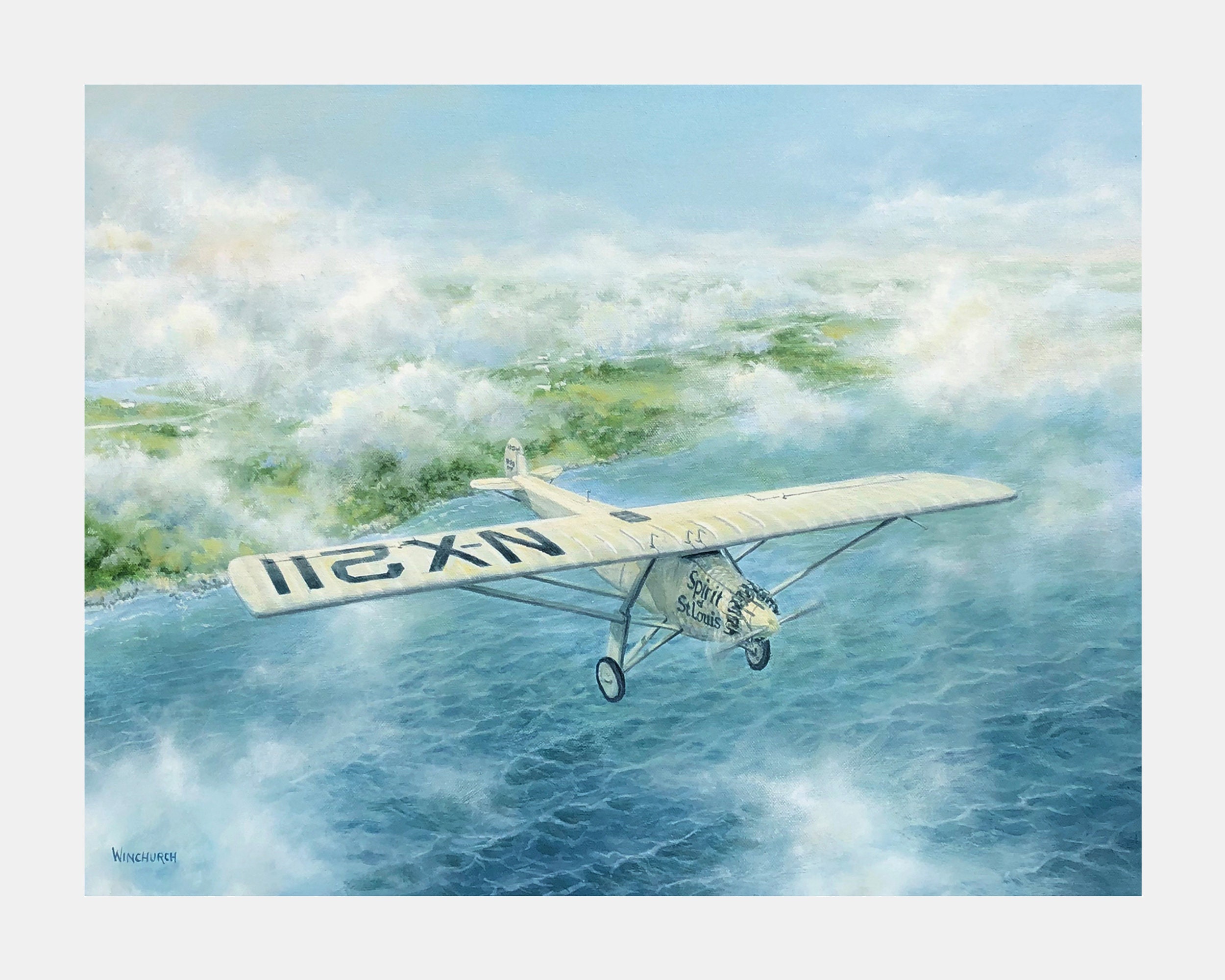 Spirit of St. Louis Giclée Print: Lindbergh's Transatlantic Flight