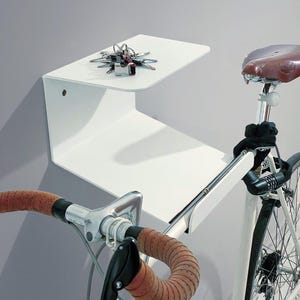 Bike Shelf »MARCO« – Wall Mount made of one piece of solid steel