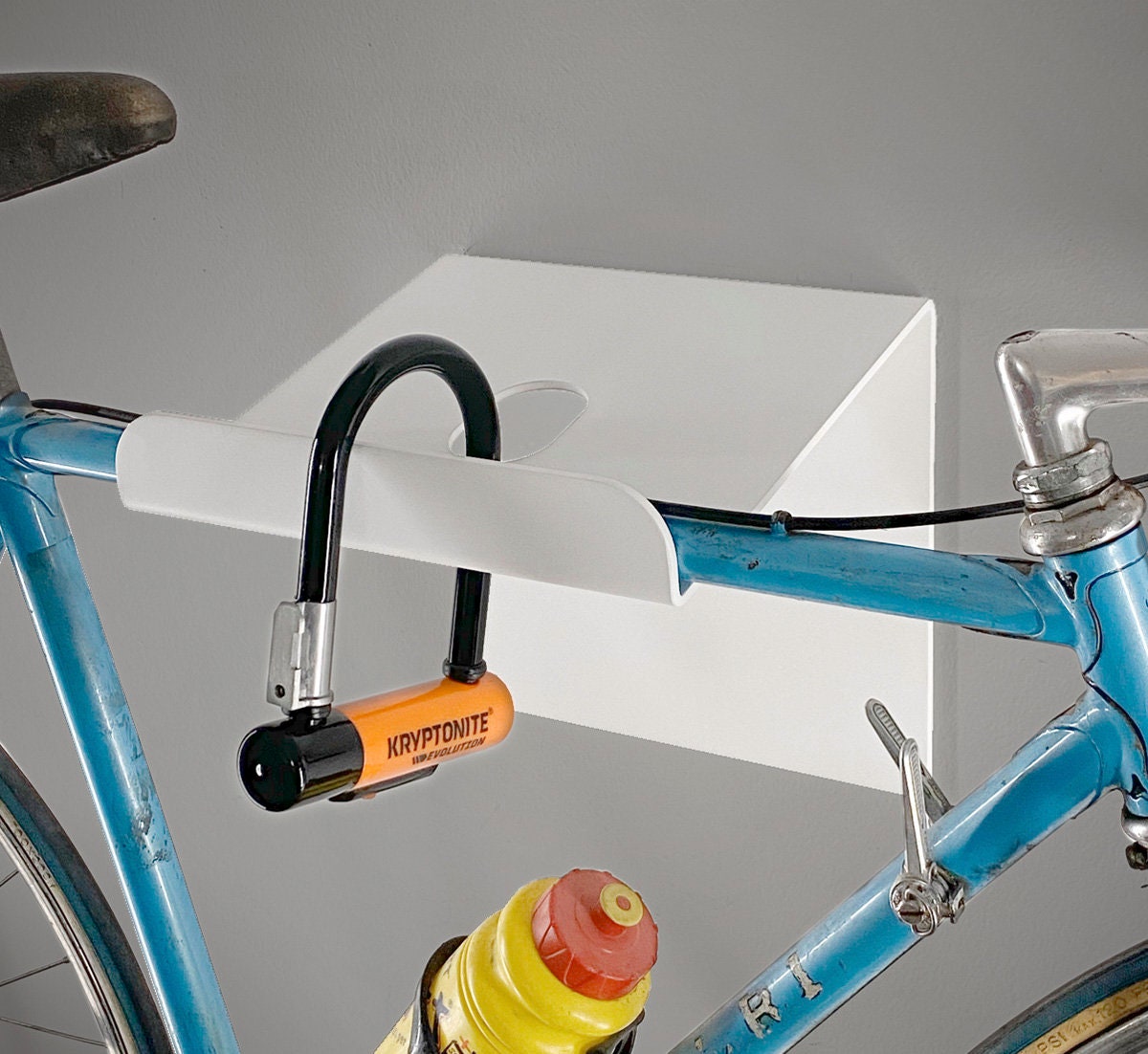 Soporte de pared para bicicletas - Aluminio - Plata - D-RACK