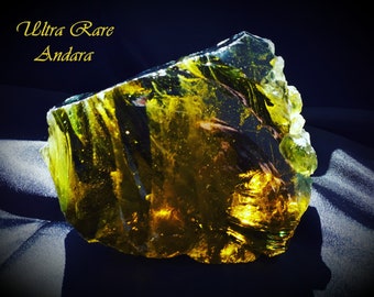 Pure Etherium! Superb and Authentic Monoatomic Gold Andara Crystal - Christic Energy From Hawaii Gr.712