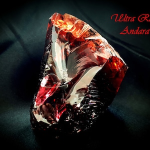 Cosmic Fire Andara - Deep Red Andara Crystal Monoatomic with Matrix Genesis - Dragon Blood From Mt. Shasta