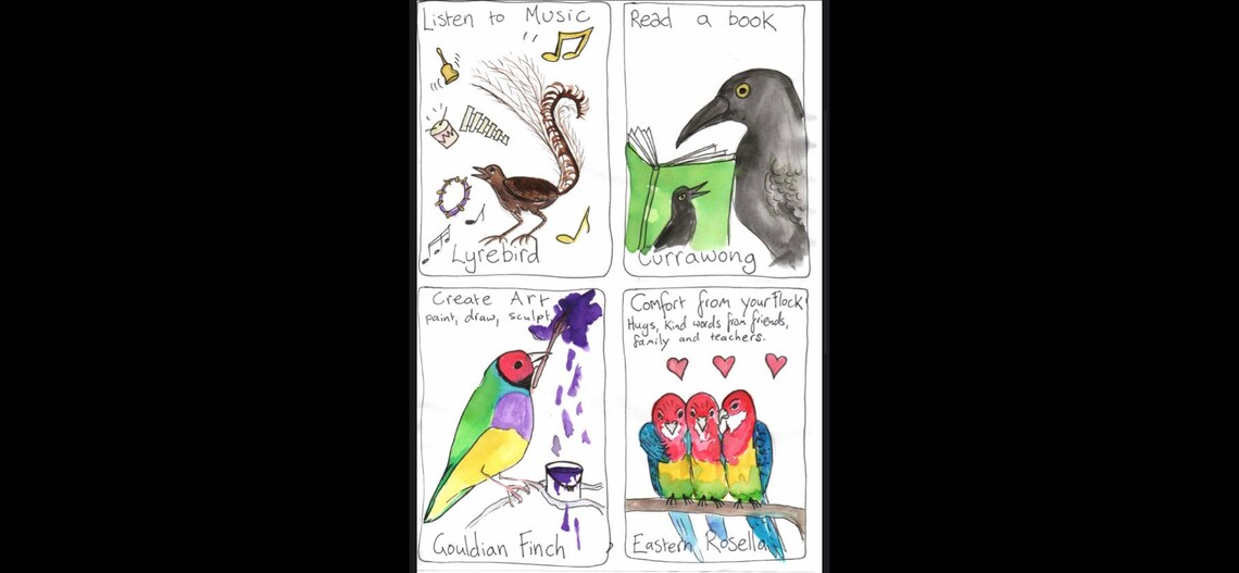 Australian Birds Zones of Regulation. - Etsy
