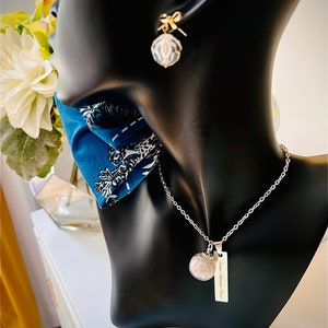 Glass Bubble with Genuine Broadway Fabric; Quote Necklace; Engraved Necklace, Initials; Personalized Jewelry; Phantom of the Opera; Wicked;