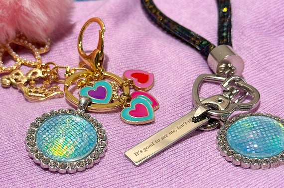 Keychain Genuine Glinda Fabric; Wicked Musical; Broadway; Glinda