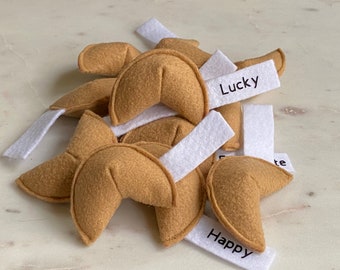 Fortune Cookie Cat Toy, Catnip, Handmade Cat Toy, Custom, Felt Cat Toy, personalizable