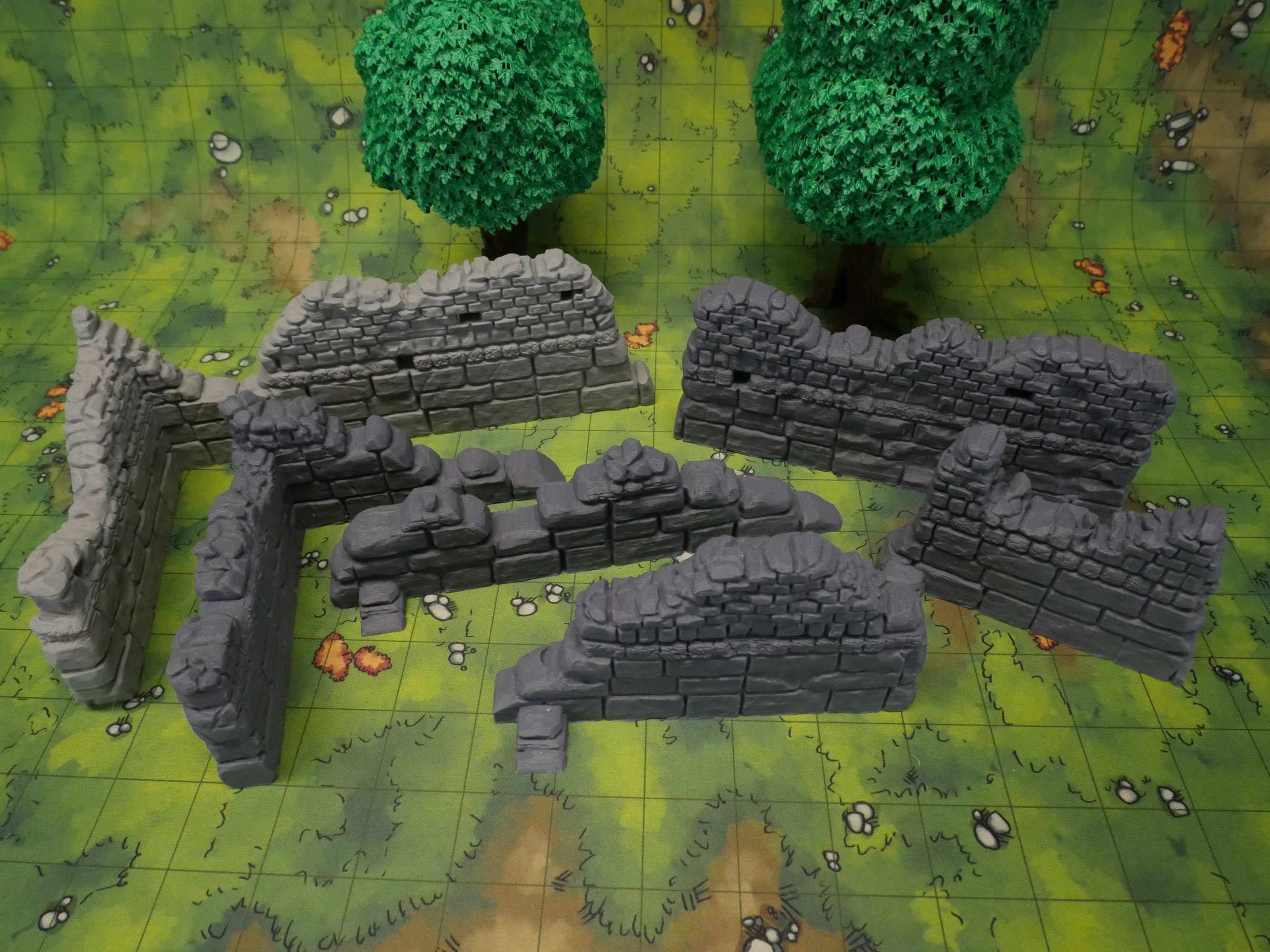 Dnd Terrain Ruined City Walls Lost Adventures Dungeons Etsy