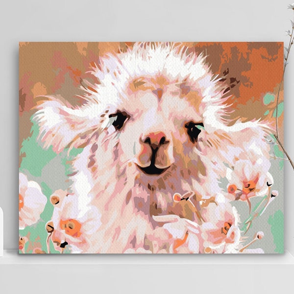 Llama Paint by Number Etsy