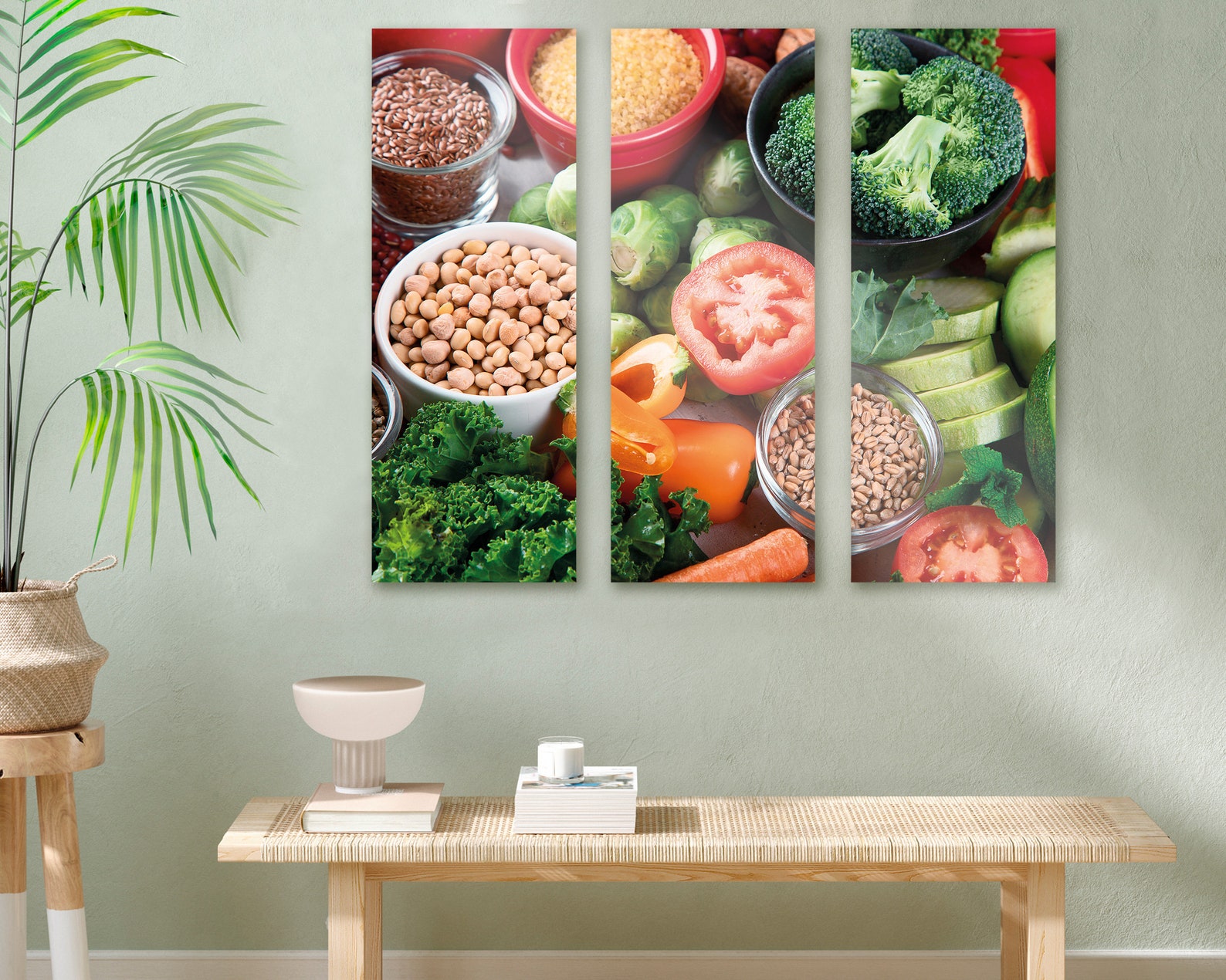 Vegetables Canvas Wall Art Painting For Kitchen Wall Pictures | Etsy