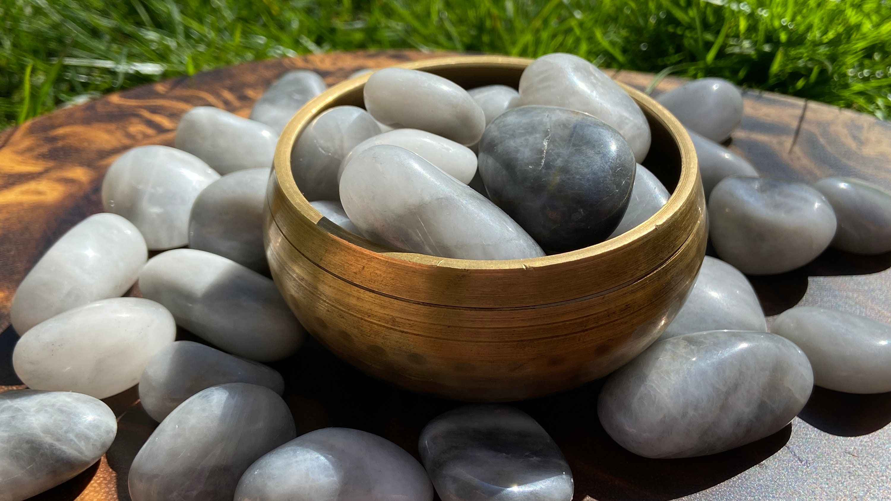 Eagle Eye Tumbles / Eagle Eye Stone / Grey Tigers Eye / Silver Etsy