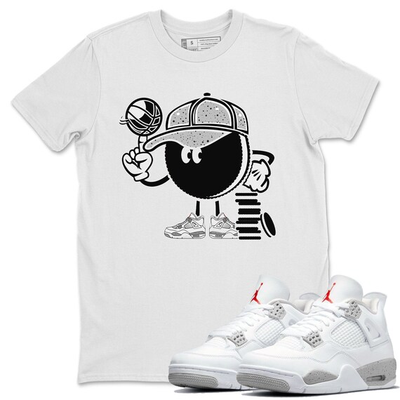 Air Jordan 4 Retro White Oreo Sneaker Shirts And Sneaker | Etsy