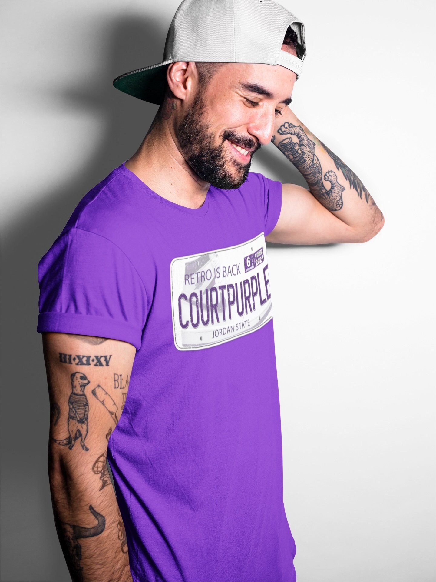 court purple jordan shirt - Main Image