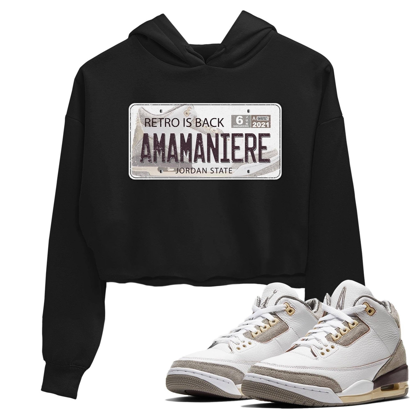 Air Jordan 3 X A Ma Maniere Sneaker Shirts And Sneaker | Etsy