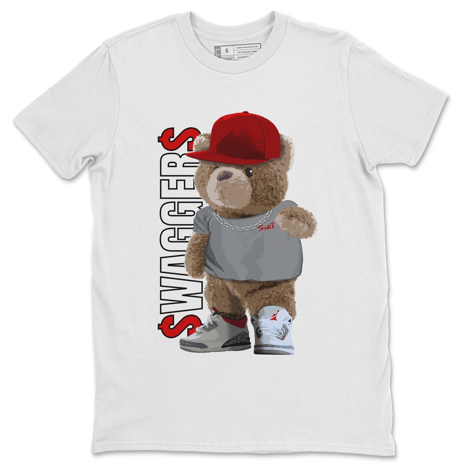 Bear Swaggers Sneaker Matching Shirt Air Jordan 3 Fire Red | Etsy