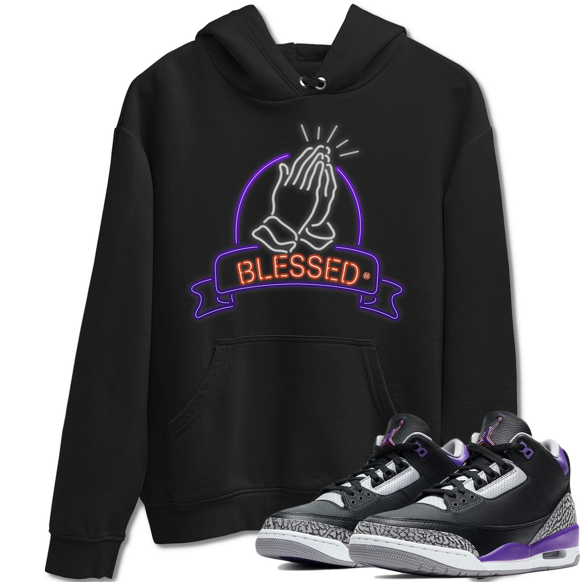 jordan 3 purple shirt