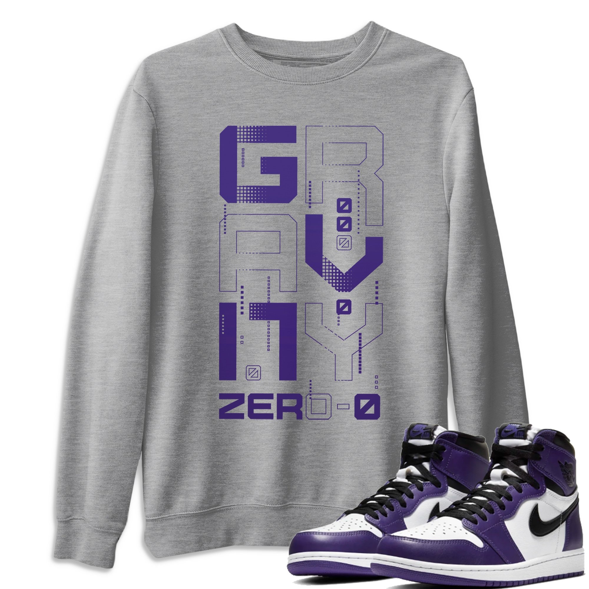 air jordan 1 court purple shirt