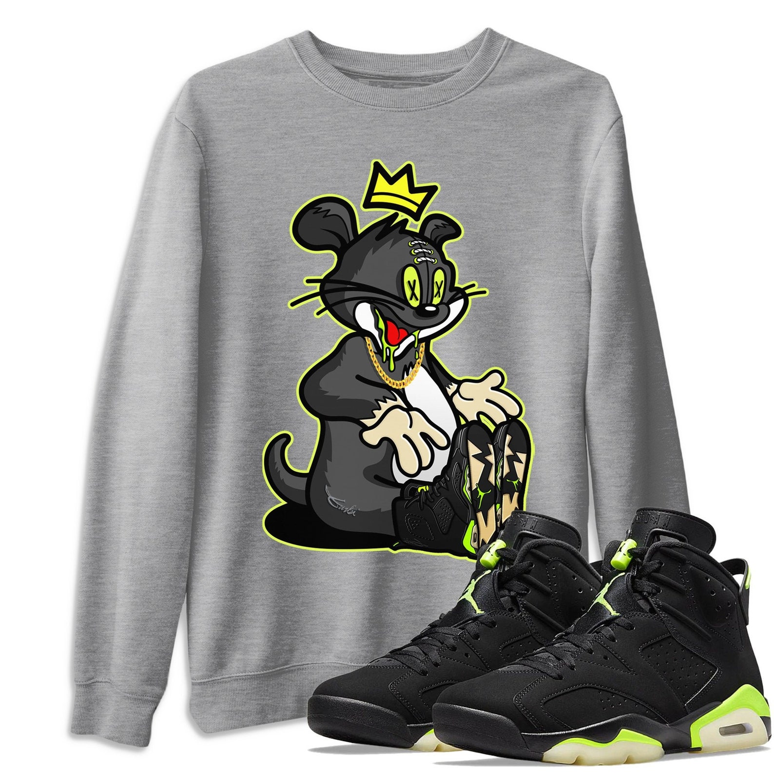 Air Jordan 6 Retro Electric Green Sneaker Shirts And Sneaker | Etsy