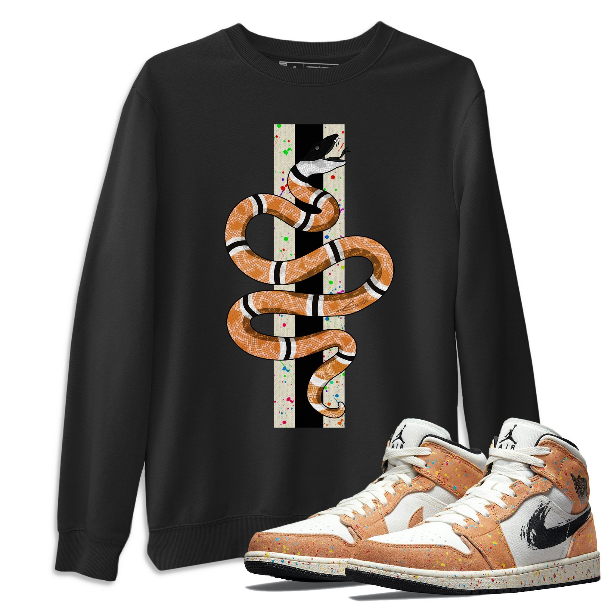 Air Jordan 1 Brushstroke Sneaker Shirts And Sneaker Matching Etsy