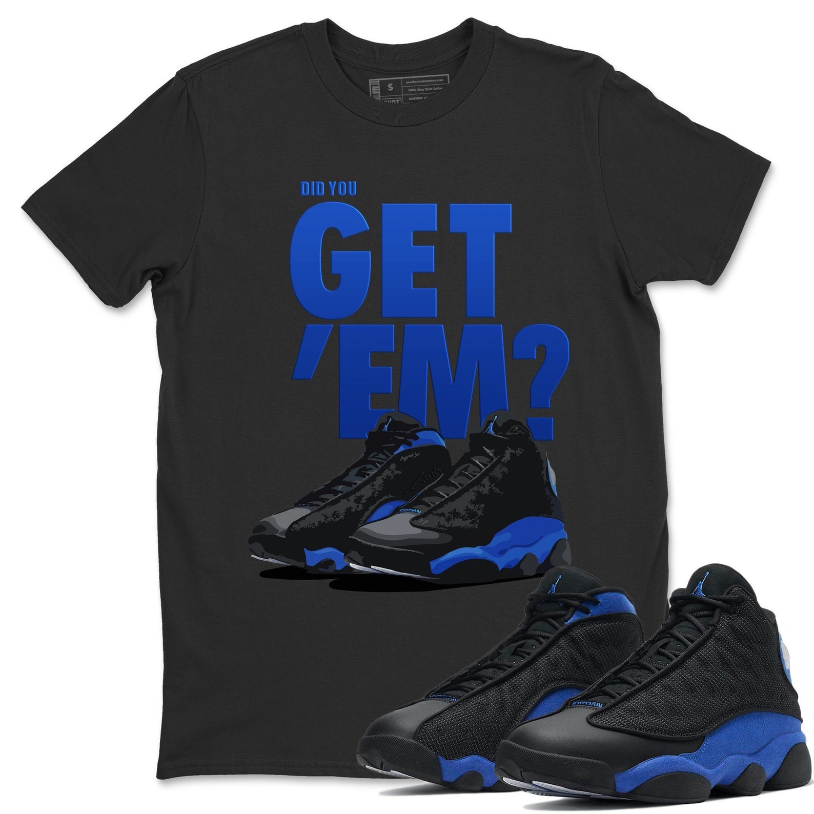 Shoe Jordan 13 Royal Blue Shirt Jordan 13 Retro Black University