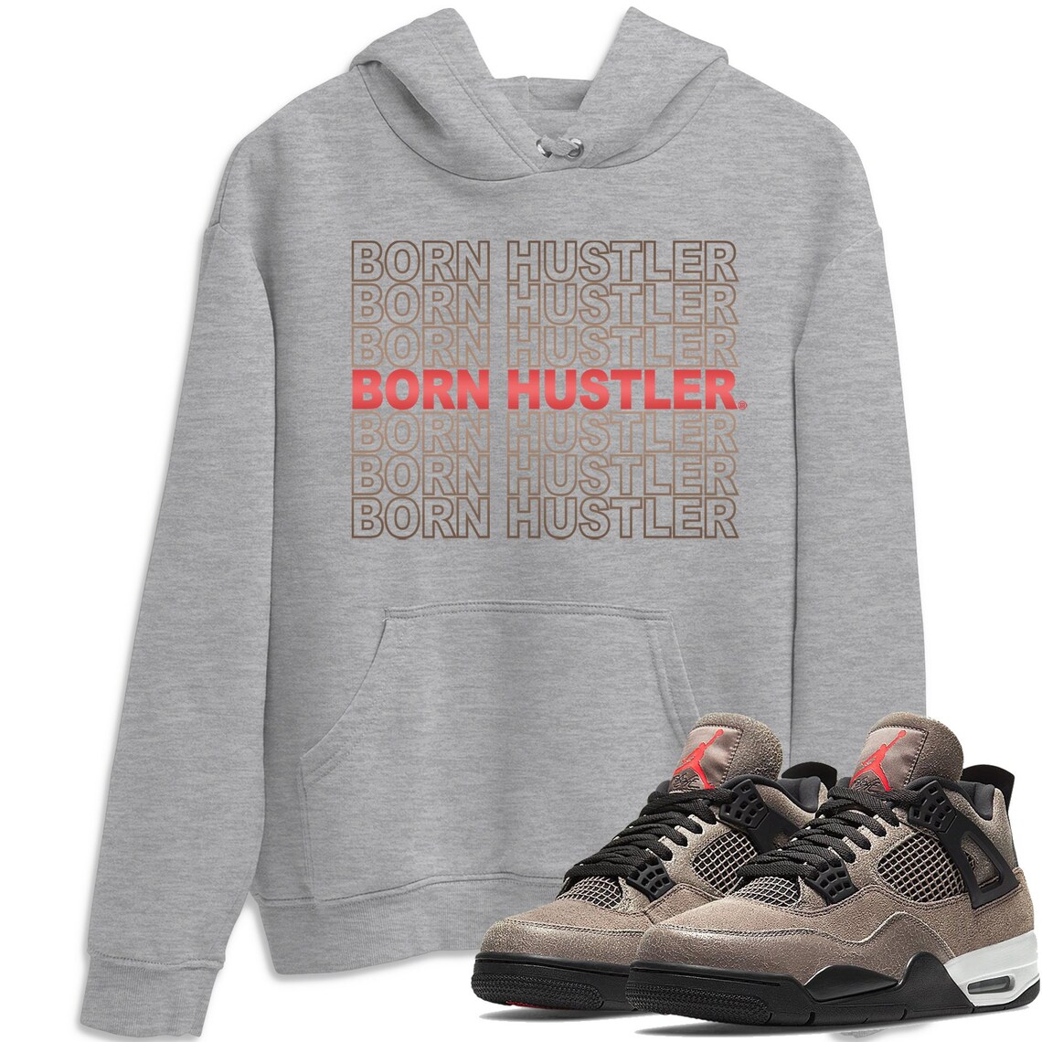 Air Jordan 4 Taupe Haze Sneaker Shirts And Sneaker Matching | Etsy