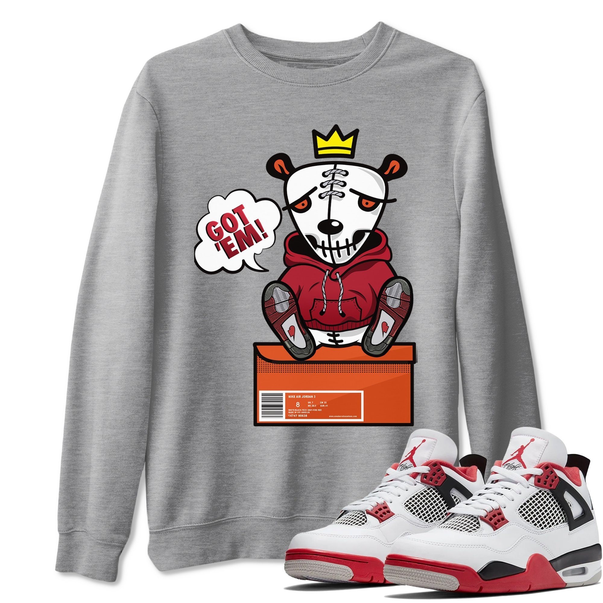 Air Jordan 4 Retro Fire Red Sneaker Shirts And Sneaker | Etsy