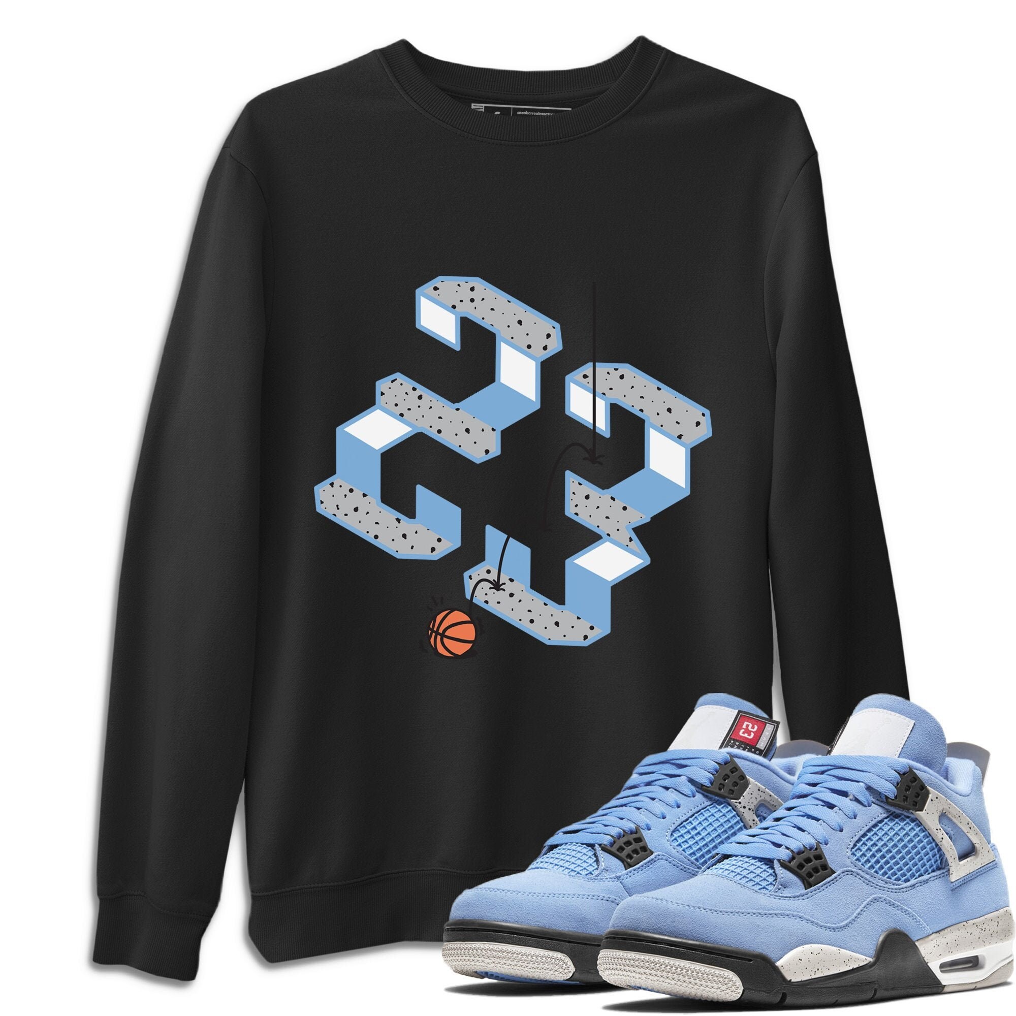 Air Jordan 4 University Blue Sneaker Shirts And Sneaker | Etsy