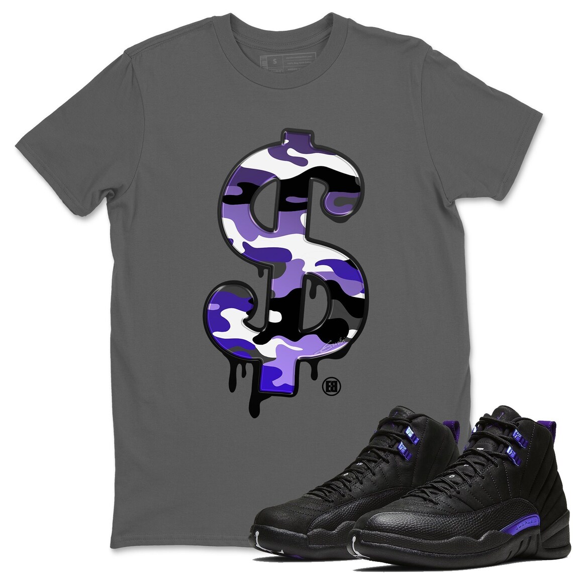 jordan 12 dark concord shirt