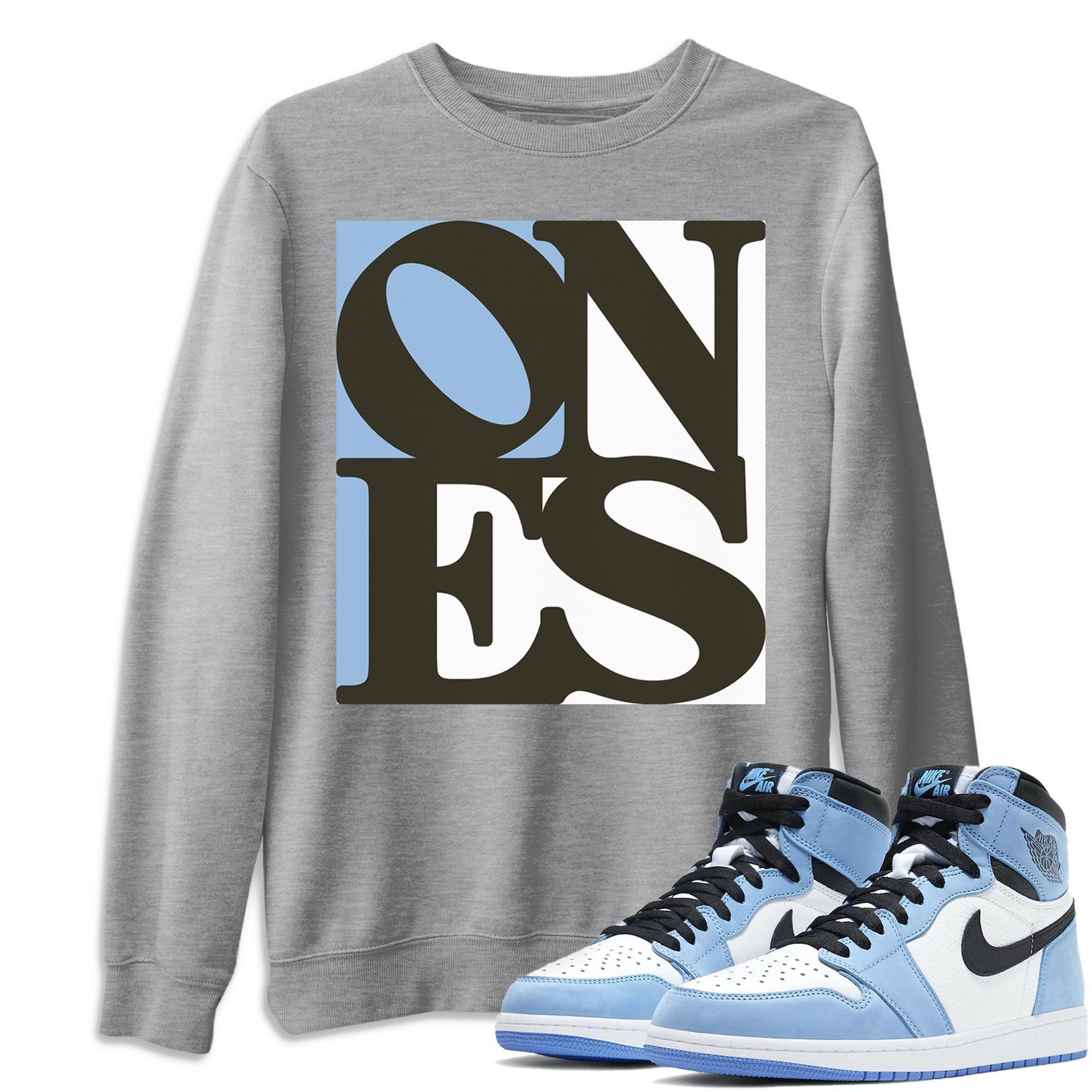 Air Jordan 1 University Blue Sneaker Shirts And Sneaker | Etsy