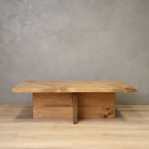 Rustic Cross Base Coffee Table, living room table