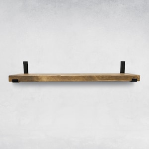 Rustic Shelves with J-Brackets, Book Shelf, Kitchen shelves image 10