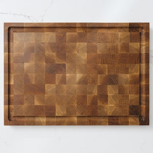 White Oak End Grain Cutting Boards, Butcher Block Cutting Board, Custom Engraving image 6