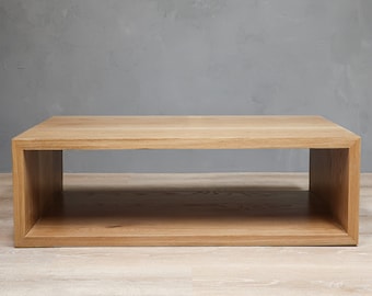 White Oak Square Coffee Table