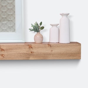 Modern Fireplace Mantel, Floating Shelves, Custom Sizes, Contemporary Style