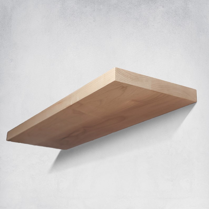 Maple Floating Shelves, Kitchen Shelves, Heavy Duty Shelves image 4