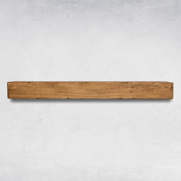 Fireplace mantel, Rustic, Shelf, Floating mantel