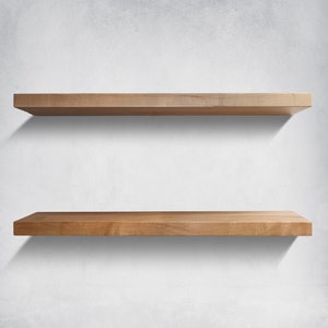 Maple Floating Shelves, Kitchen Shelves, Heavy Duty Shelves image 5