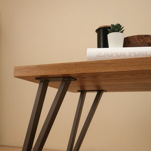 White Oak Coffee Table, Hairpin Legs Coffee Table.