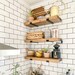 Rustic Shelves with J-Brackets, Industrial shelf, Kitchen shelves