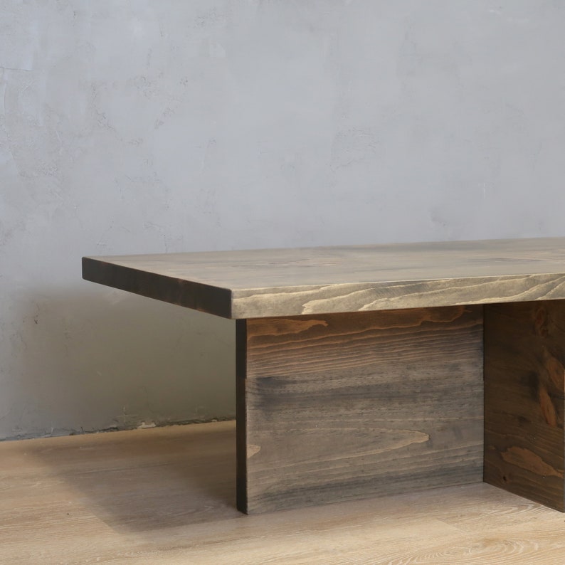 Aged Barrel Cross Base Coffee Table