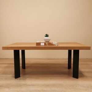 White Oak Coffee Table, Hairpin Legs Coffee Table.