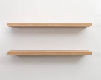 White Oak Floating Shelves, Floating Shelf, Kitchen Shelves