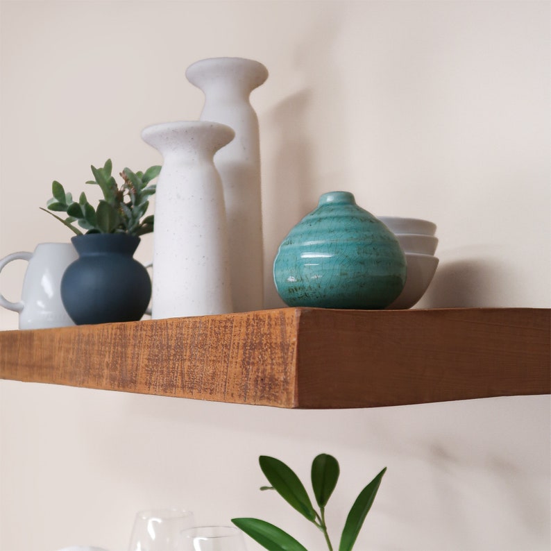 Reclaimed Wood Floating Shelf, book shelves