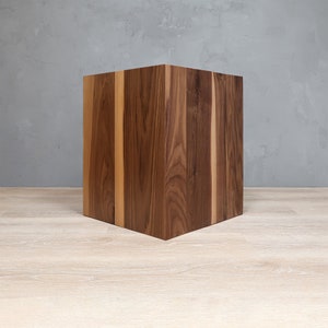 Walnut Box Side Table