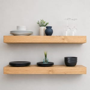MODERN Floating Shelves, 3 inches thick
