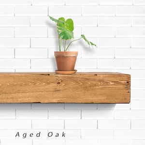 Fireplace mantel, Rustic, Shelf, Floating mantel