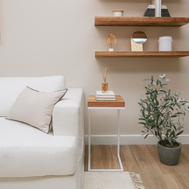 Reclaimed Wood Floating Shelf