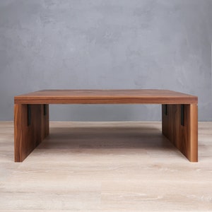 Walnut Waterfall Coffee Table, living room coffee table