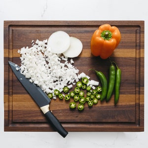 Walnut Cutting Board, Butcher Block Cutting Board, Custom Engraving