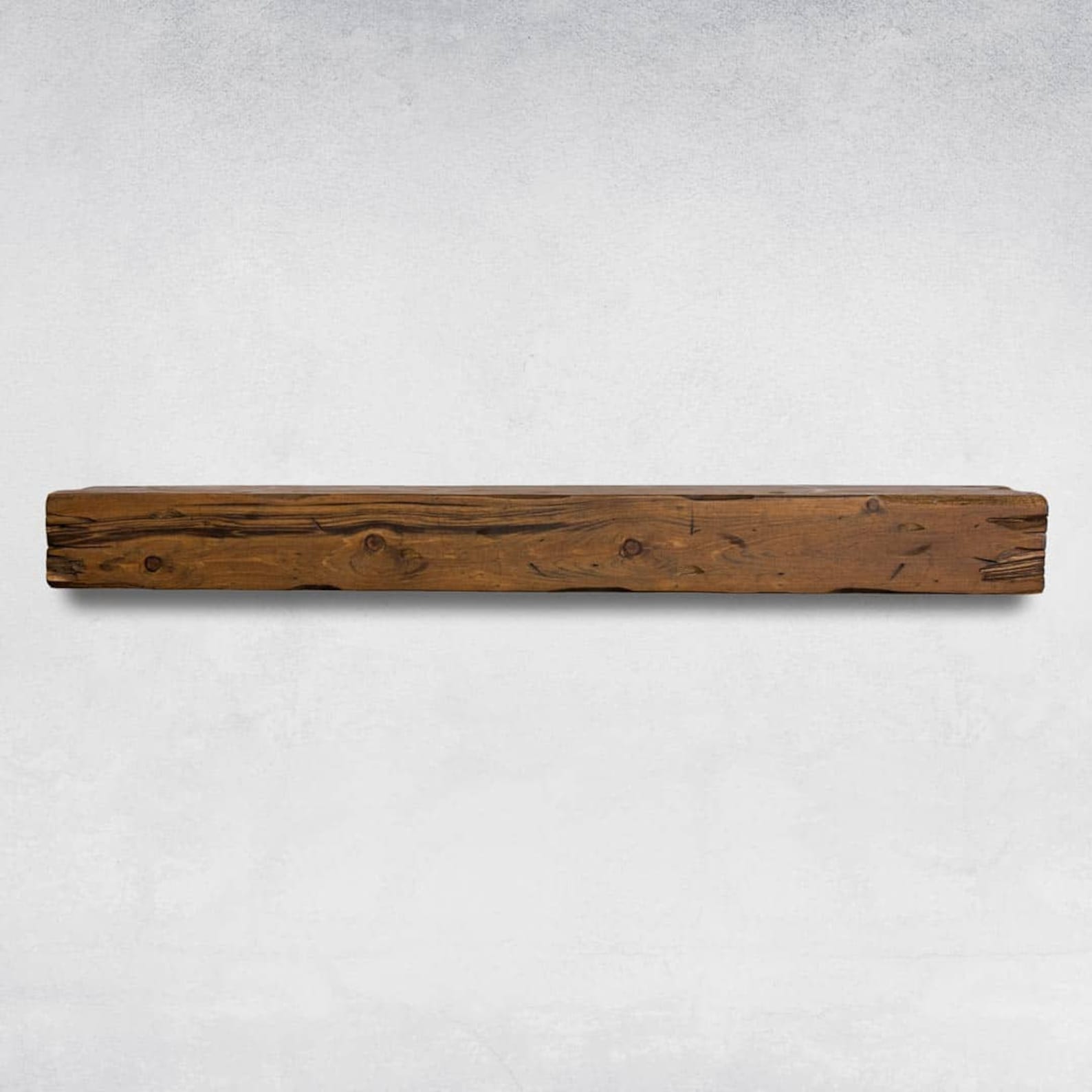 Fireplace mantel, Distressed, Floating Mantel, - 60Lx8Hx8D Inches, Provincial